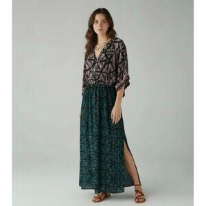 Anthropologie Blank London Lisette Kimono Maxi Dress XS Fairycore Whimsical BOHO